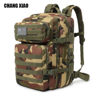 Green Camo Tactical Backpack — Military MOLLE Daypack